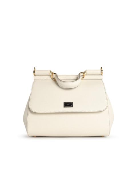 Dolce & Gabbana Dolce & Gabbana 'Sicily' White Leather Bag Women
