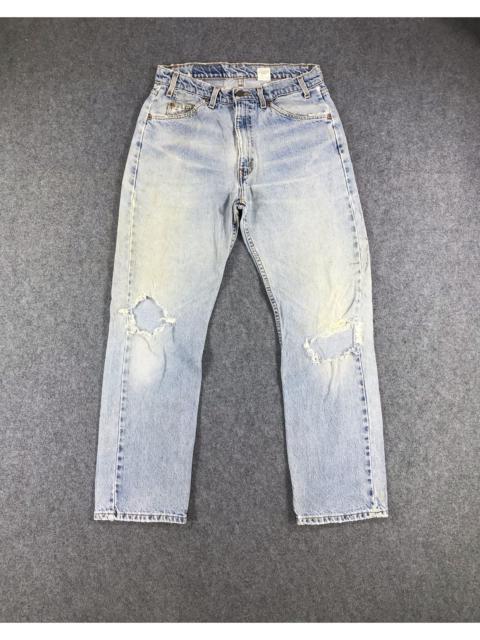 Other Designers Vintage - Vintage Levi's 505 Jeans Orange Tab Distressed Denim KJ240