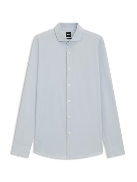 BOSS SLIM-FIT SHIRT IN ITALIAN-MADE COTTON CHAMBRAY