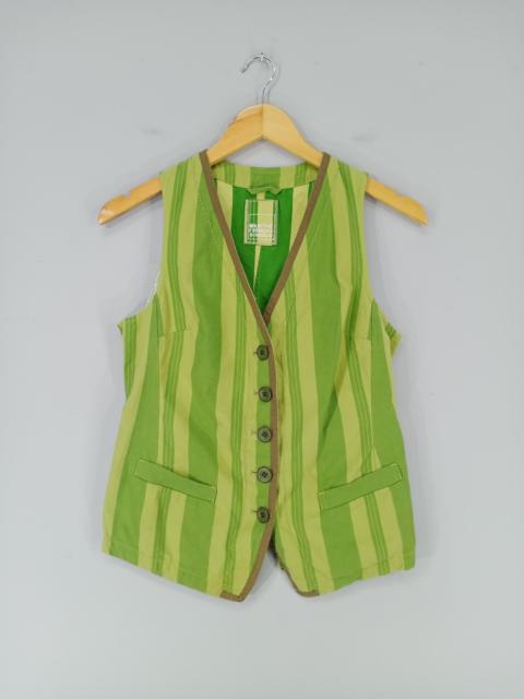 Other Designers 💥RARE💥Marithe Francois Girbaud Striped Vest Jacket