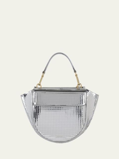 WANDLER Hortensia Mini Metallic Leather Shoulder Bag