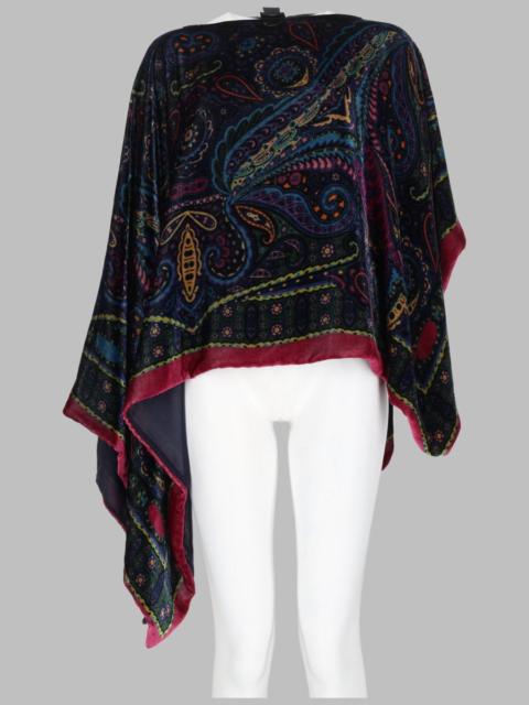 Etro Etro Women Poncho Asimmetrico Con Stampa Paisley