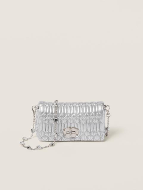Miu Miu Miu Crystal nappa leather and crystal mini-bag