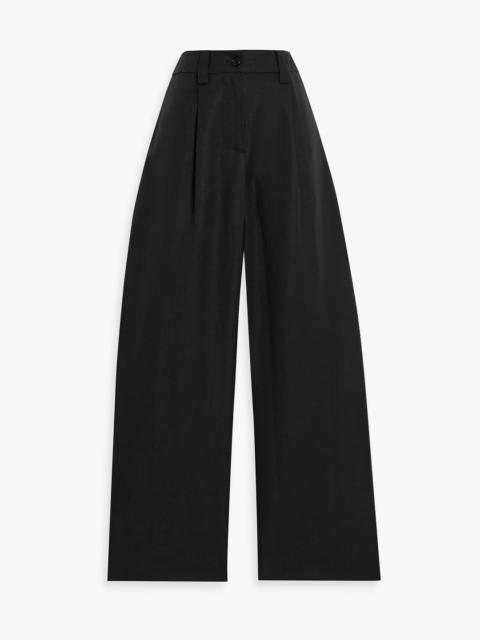Other Designers Soho linen and cotton-blend straight-leg pants