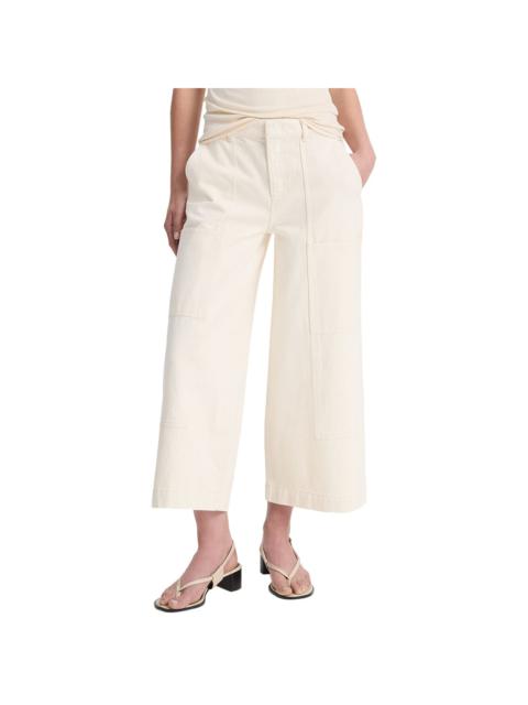 Vince Vince Mid Rise Utility Crop Wide Pant