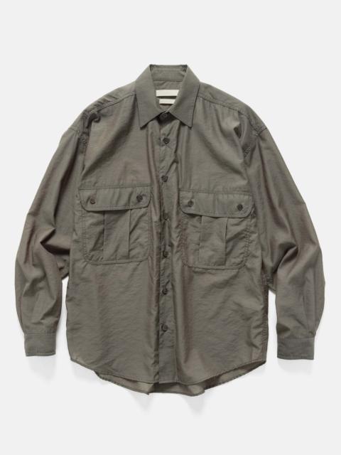 YOKE Wool Nylon Work Shirt Olive