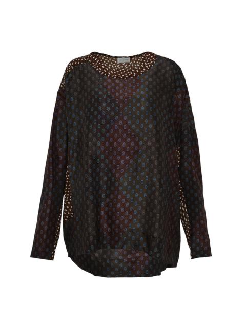 Dries Van Noten Loose Fit Asymetrical Top