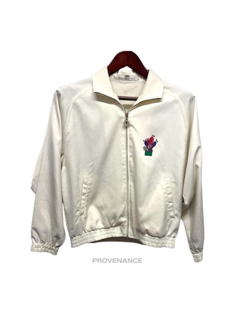 BALENCIAGA Balenciaga Sports Golf Logo Top Zip Jacket - White M