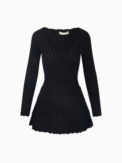 LoveShackFancy Lavender Stretch Pointelle Mini Dress