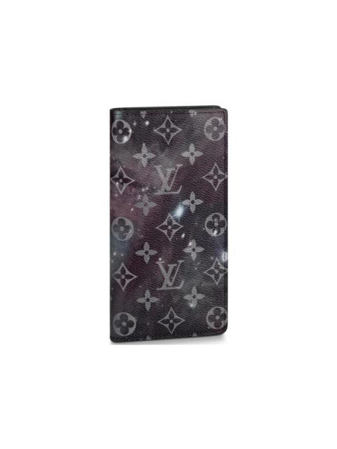 Louis Vuitton Louis Vuitton Brazza Wallet Monogram Galaxy Black Multicolor