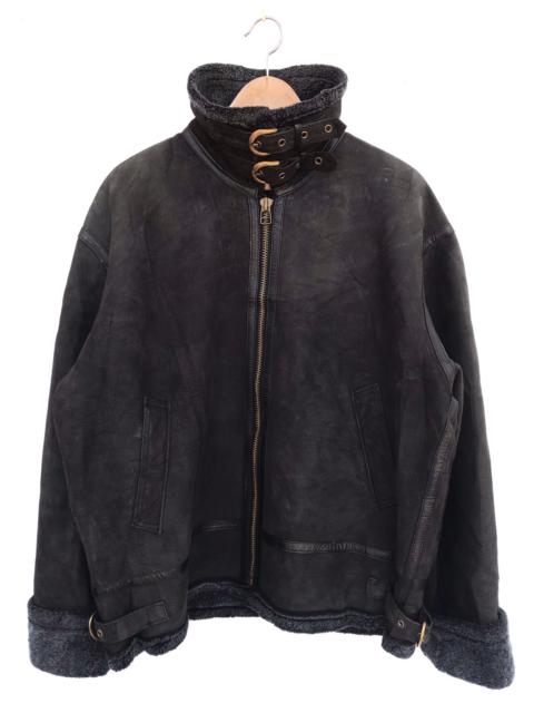 Other Designers Japanese Brand - VINTAGE LEATHER JACKET FULL ZIPPED