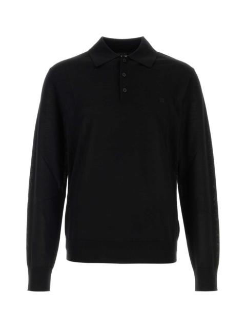DSQUARED2 Dsquared Men Black Wool Polo Shirt