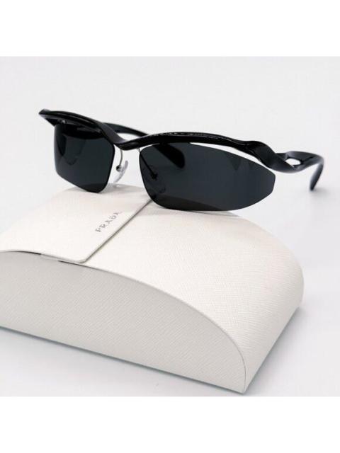 Prada NEW PRADA PRA25S 1AB5S0 SUNGLASSES SPR A25 WOMEN OVAL BLACK