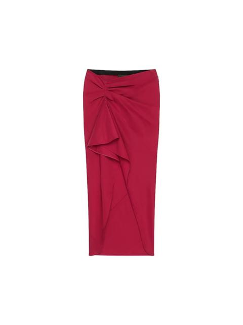Givenchy Givenchy Long Ruffled Skirt Red Cherry