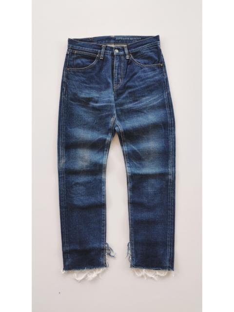 Other Designers Vintage - Deep Blue Japan Cropped Jeans