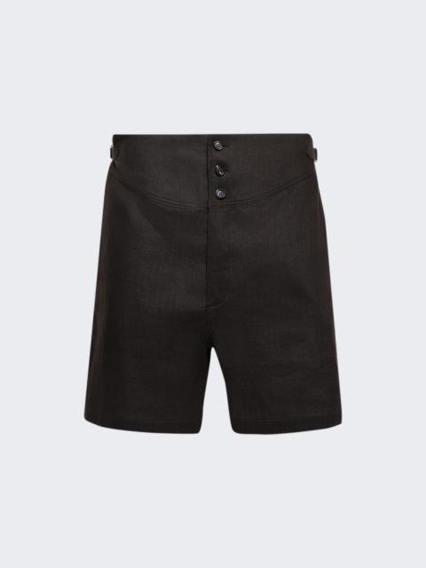 BODE Cot Shorts Brown And Black