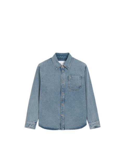 AMI Paris Ami Paris Blue Jackets - Oversized Jackets Women
