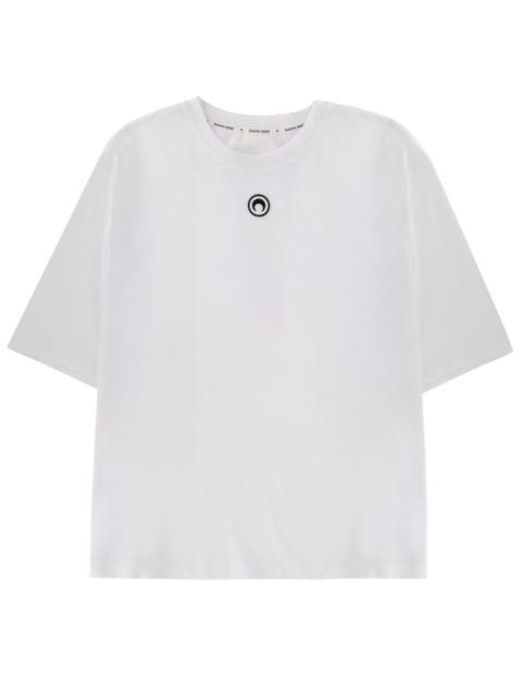 Marine Serre COTTON T-SHIRT WITH LOGO