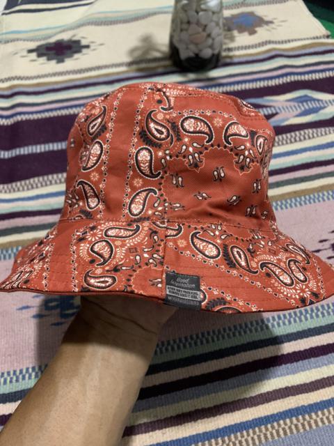 Other Designers Maharishi - MIHARAYASUHIRO X GU PAISLEY BANDANA REVERSIBLE BUCKET HAT