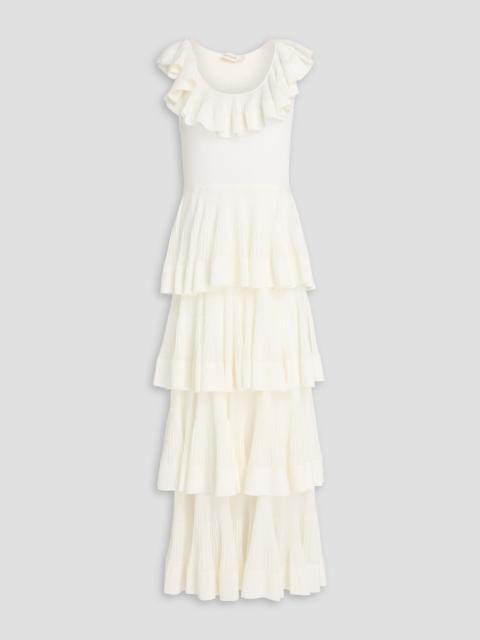 Zimmermann Tiered cotton-blend maxi dress