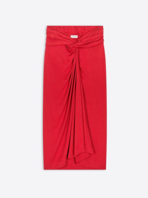Dries Van Noten KNOTTED JERSEY SKIRT