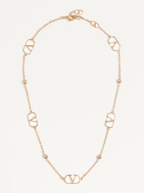 Valentino VLOGO SIGNATURE METAL NECKLACE
