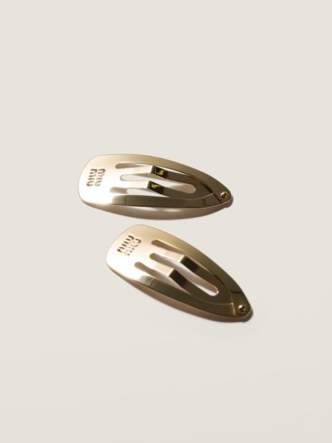 Miu Miu Metal hair clips