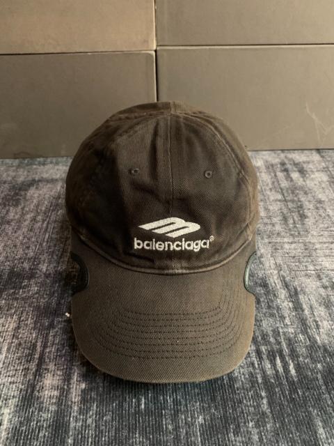 BALENCIAGA Balenciaga 22SS 3b Icon Distressed Logo Hat
