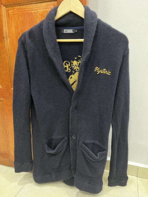 Hysteric Glamour Hysteric Glamour Black Cat Bone Embroidery Knit Cardigan