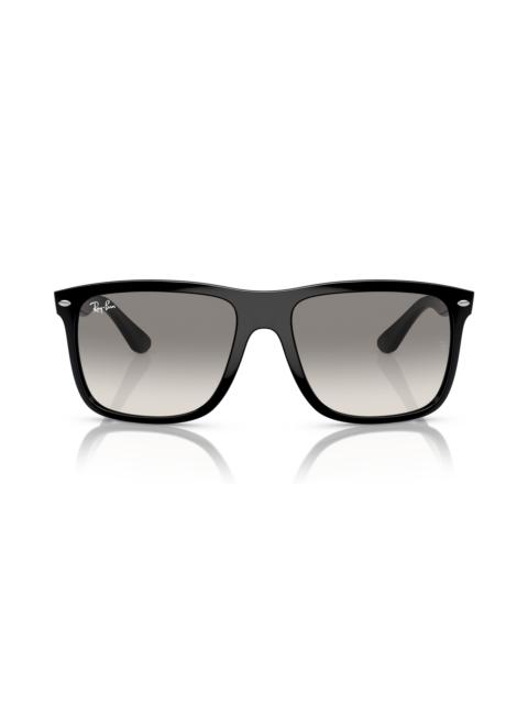 Ray-Ban Ray-Ban 60mm Gradient Square Sunglasses in Black /Clear Gradient Grey at Nordstrom