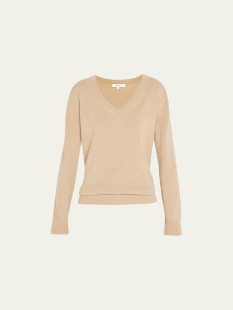 Vince Weekend V-Neck Cashmere Pullover Sweater