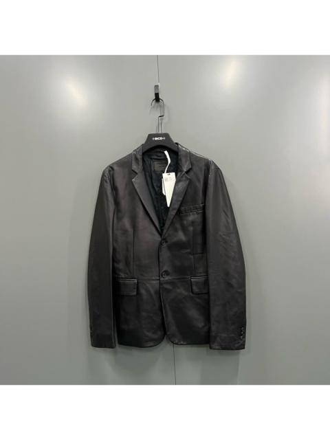 Prada Prada Black Leather Blazer