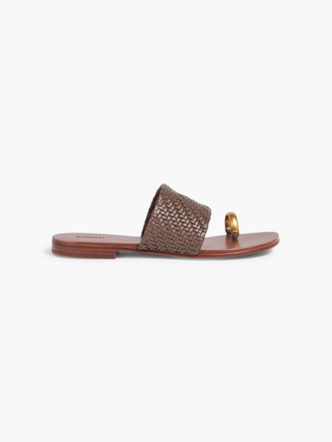 SIMKHAI Ariana woven leather sandals