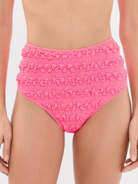 Sea Cybelle Smocked High Waisted Bikini Bottoms