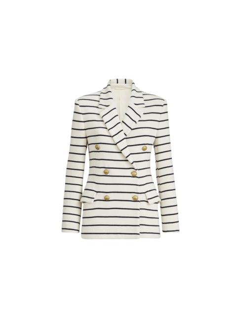 Brunello Cucinelli Brunello Cucinelli Striped knit blazer in Blue at Nordstrom