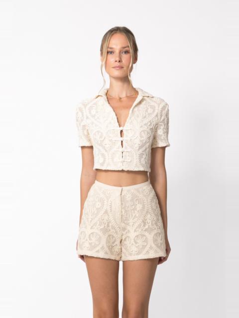 SAU LEE AMARE CROCHET TOP