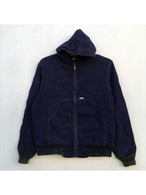 Carhartt Vintage Carhatt Usa Indigo Hoodie Canvas Zipper Jacket