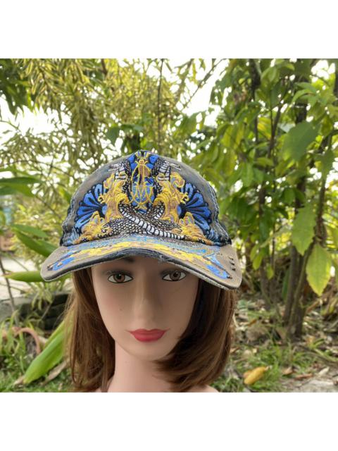 Other Designers Christian Audigier Embroidery Dragon Trucker Snapback Hat