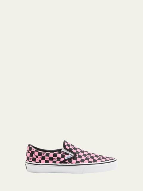 Valentino x Vans Men's VLogo Checkerboard Classic Slip-On Sneakers