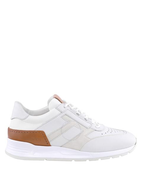 Tods Men's Low Top Leather Sneakers In White