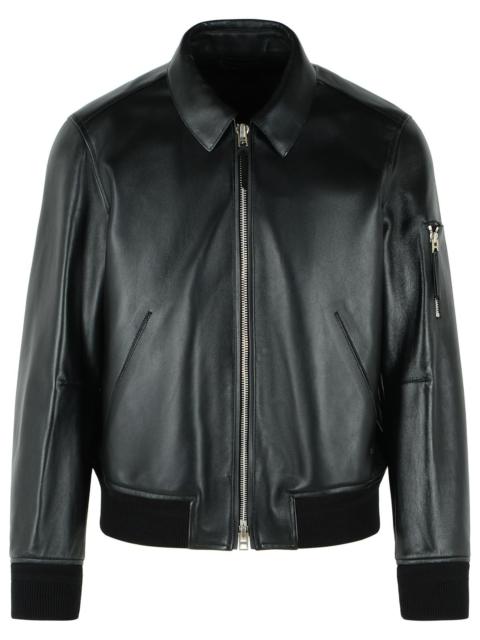 TOM FORD Tom Ford Soft Black Nappa Leather Jacket Men