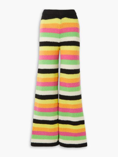 GABRIELA HEARST Liu striped cashmere flared pants