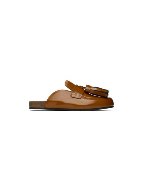 Tan Tassel Mules