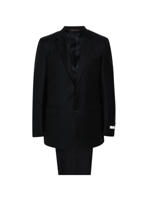 single-breasted wool suit