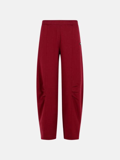 ROTATE PANTALO IN BURGUNDY COTTON