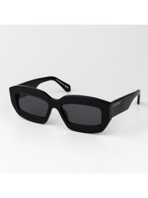 Off-White Off-White CHARLOTTE Women Sunglasses Black Grey Rectangle OERI138 CHARLOTTE 1007