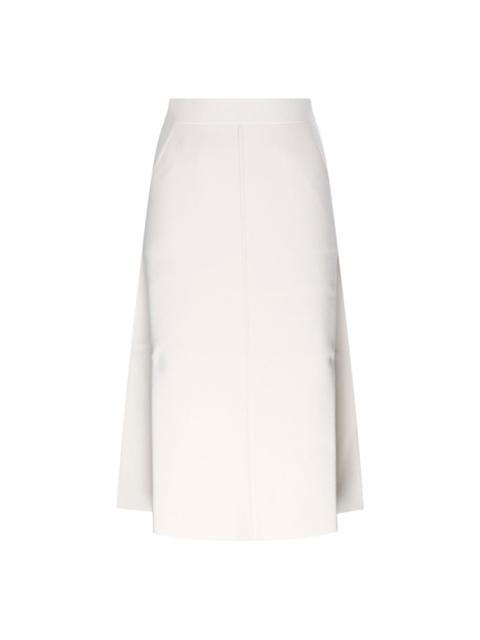 Max Mara asymmetrical-hem midi skirt