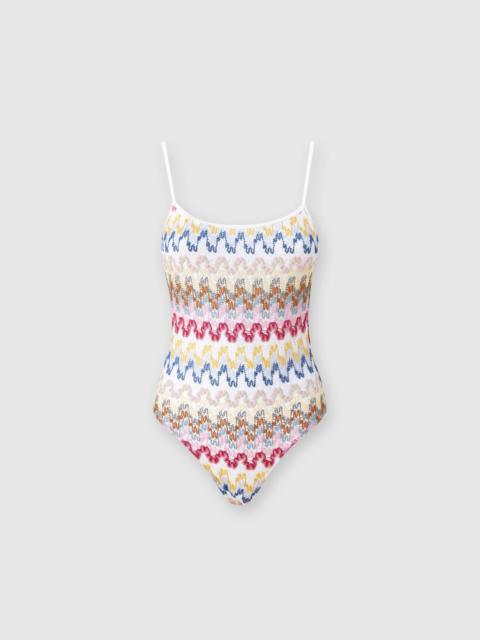 Missoni One-piece swimsuit in lamé viscose lace
