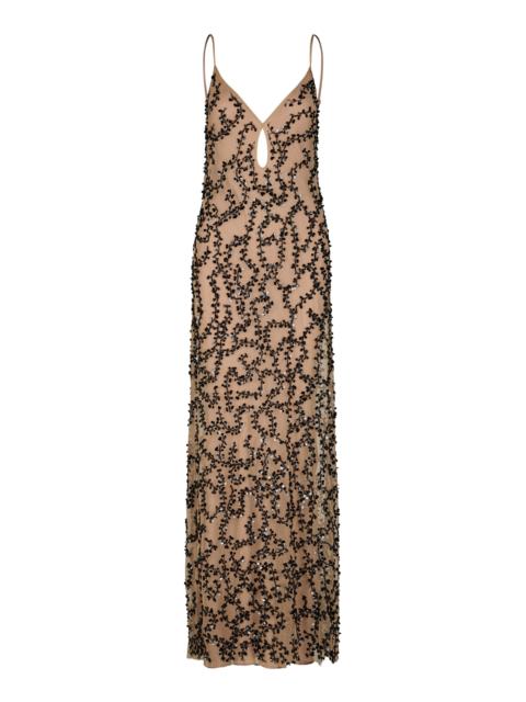 Johanna Ortiz Mesh Reinvention Maxi Dress multi