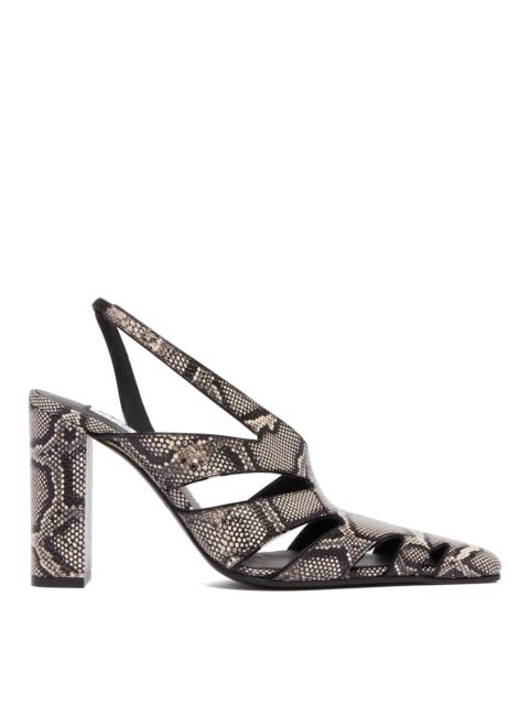 Alaïa Snake-Print Slingback Pumps